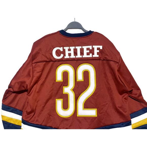 Indian Chief #32 Hustle Gang Hockey Jersey Men's Size XL Block by Block - Picture 6 of 7